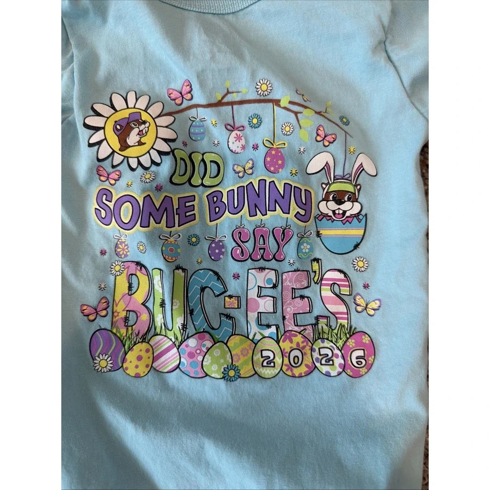 Buc-ee's, Easter bunny, Size 3 months, Snap one piece.